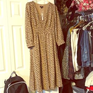jcrew leopard shirt dress